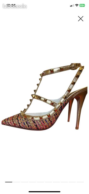 Escarpins Rockstud en tweed/ VALENTINO GARAVANI (image 1)