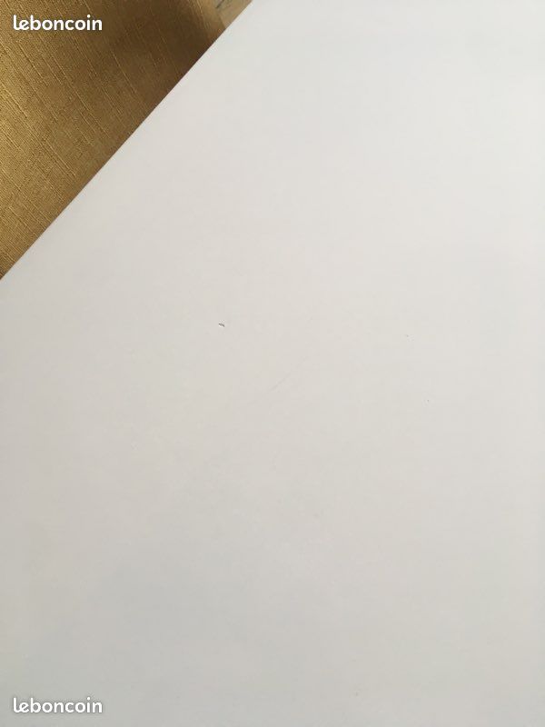 Belle et grande table de salle à manger laquée blanche, 2mx1m (image 4)