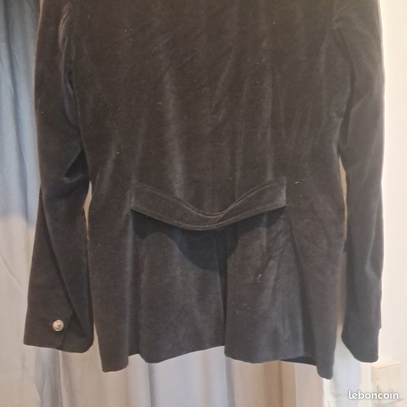 Yves Saint Laurent YSL Vintage Long gilet ou robe longue en laine noire rare des années 1970 En