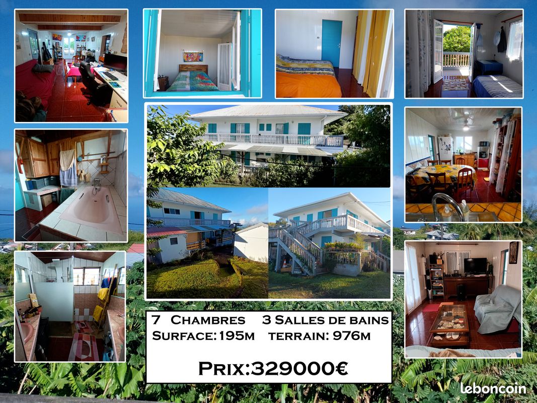 Maison 8 pièces 195 m² · à Saint-Joseph · 195 m² · 329 000 €