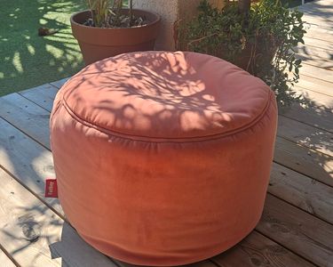 Pouf D'intérieur Fatboy - Velours Bleu Marine - Grand Format 140x110 Cm
