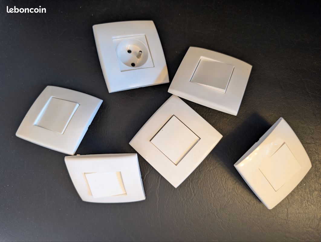 Lot de 5 interupteurs + 1 prise (image 1)