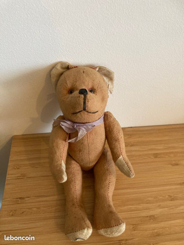 ANCIEN PETIT OURS en peluche articulé EUR 6,00 - PicClick FR