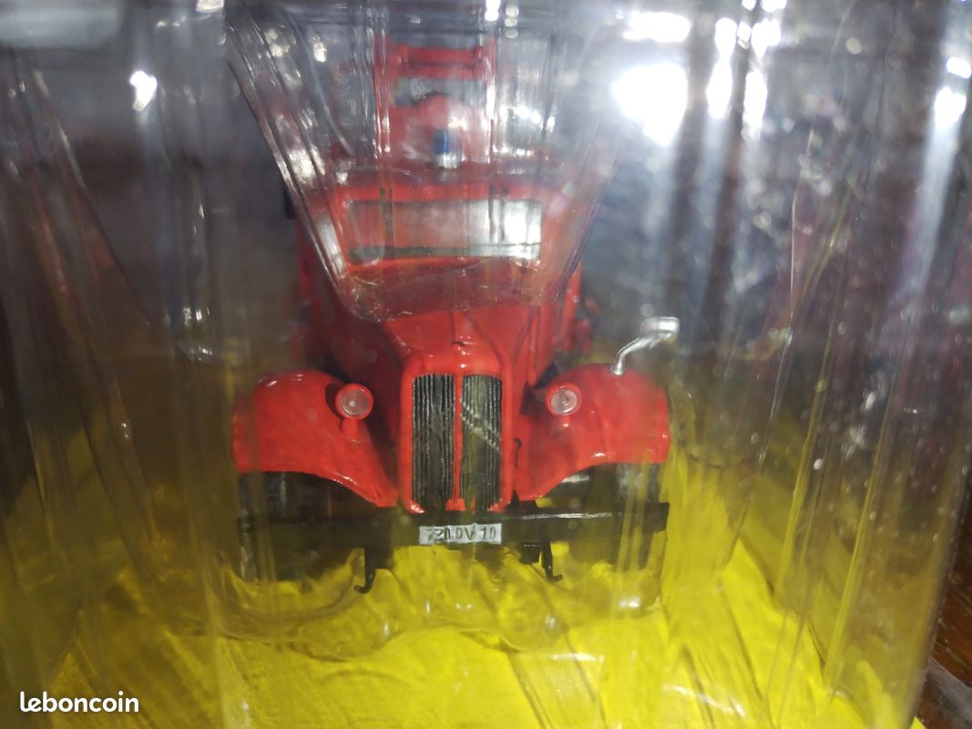 Camion De Pompiers Citroën Type 46 Fourgon Guinard N°54 - Modèle Réduit Hachette 1/43, Rouge, Démontable