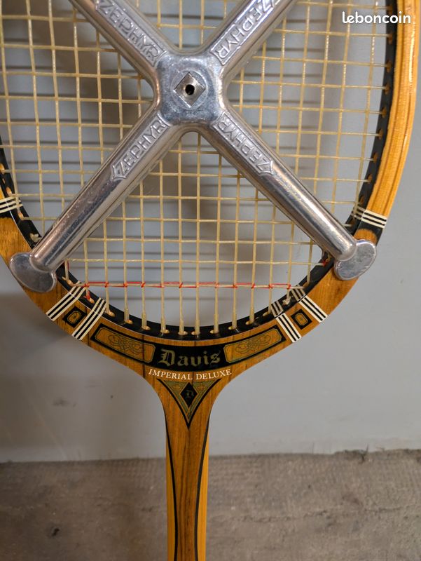 Poignée Cuir Raquette Tennis Vintage Davis Imperial 4L - USA, Neuf