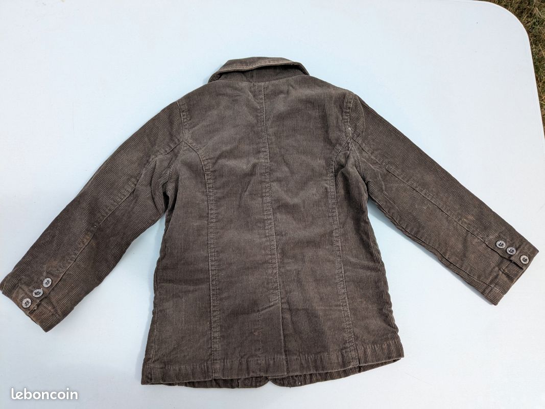 Veste velours côtelé 4 ans (image 2)
