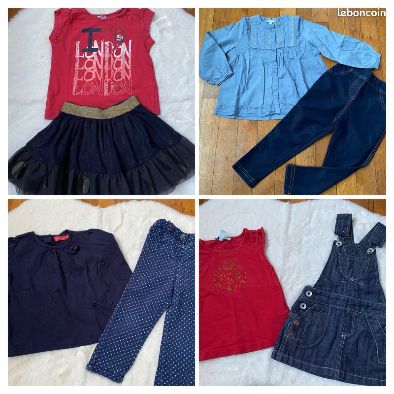 Gros lot vêtements fille 2 ans 24 mois (image 2)