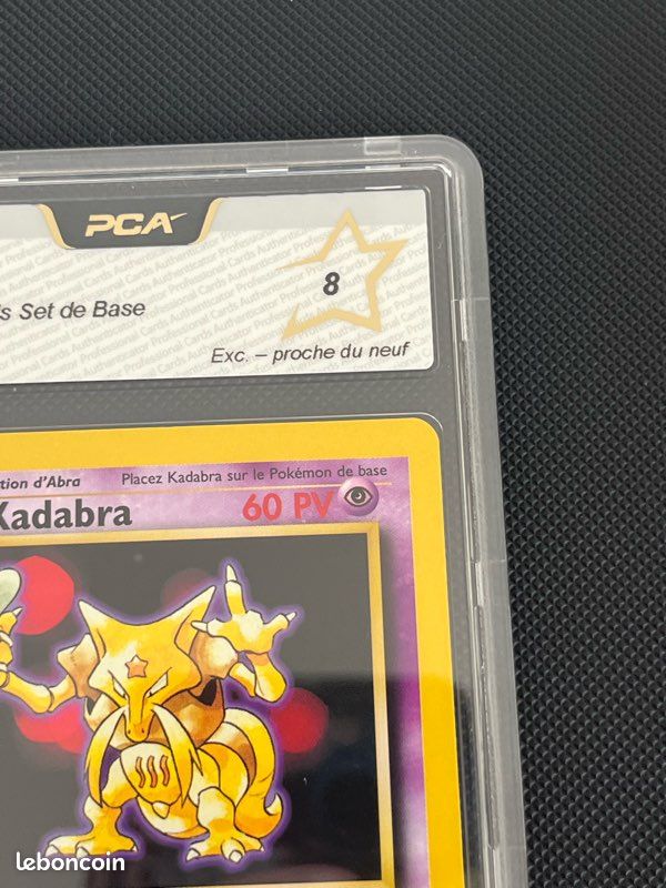 Carte Pokmon grade PCA Wizards Set de Base KADABRA 32/102 - Collection