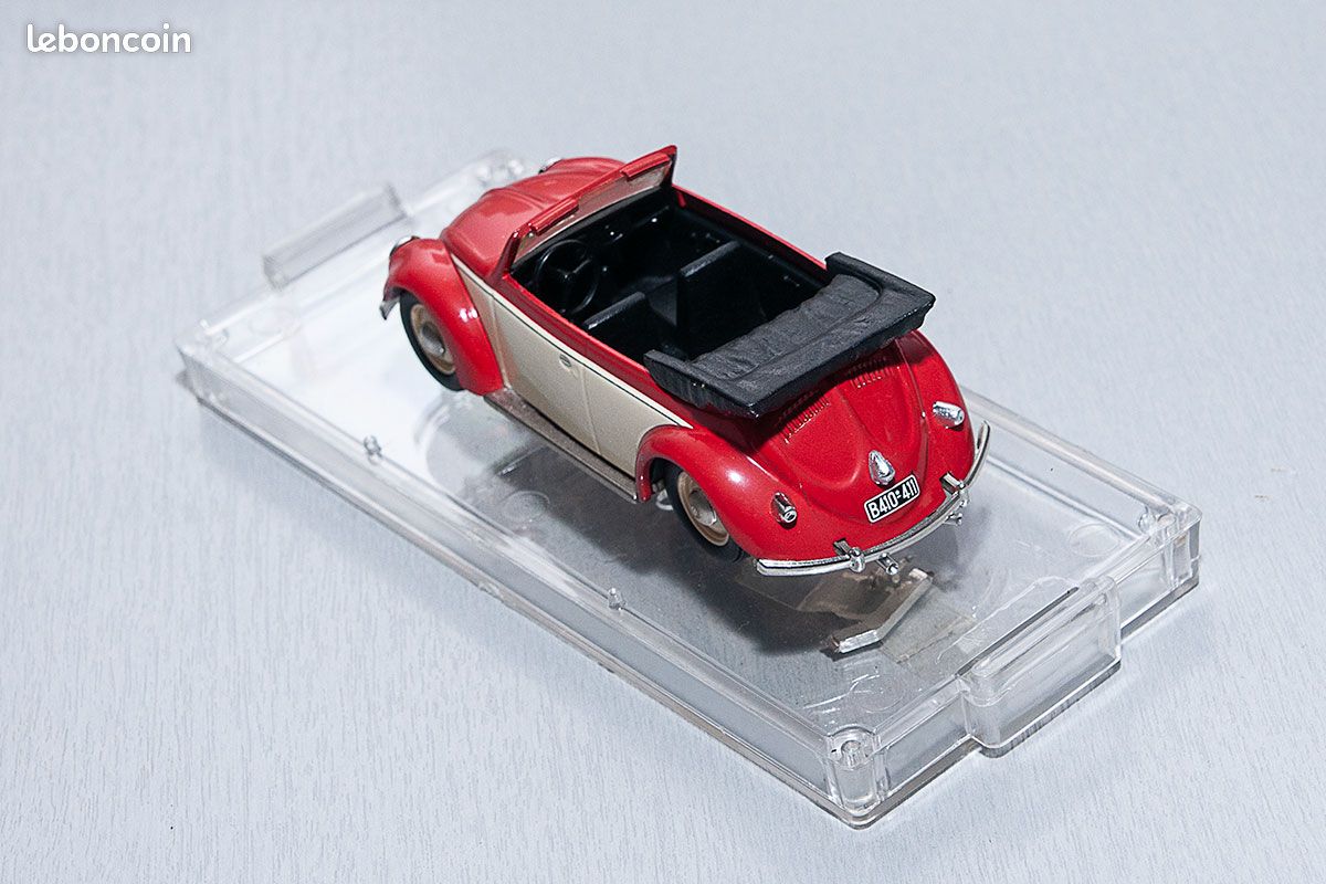Miniature Volkswagen Coccinelle Cabriolet 1949 Vert - Échelle 1/43 Vitesse, état Neuf En Boîte