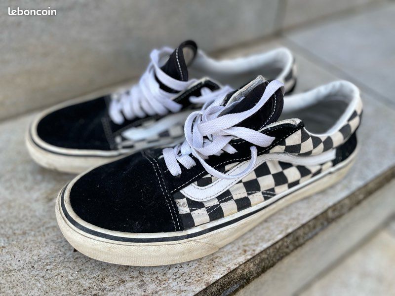 Chaussure Vans Noir Carreau Vans A Carreaux Noir Et Blanc Vans