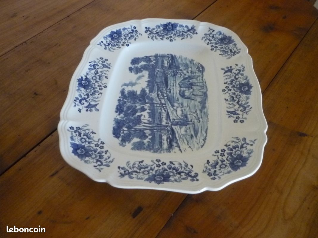 Plat faïence Sarreguemines modèle Derby (image 3)