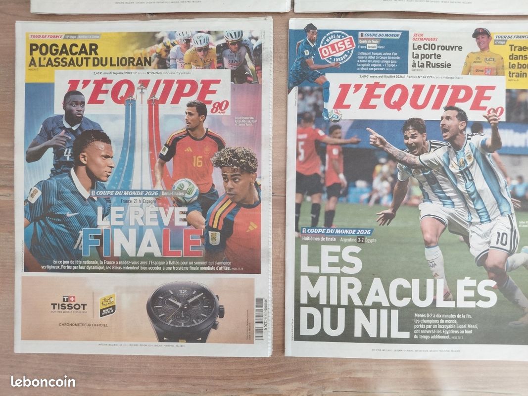 Coupe du monde 2026 journaux l'équipe france et argentine (image 4)