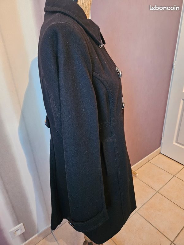 Manteau 3/4 noir (image 4)