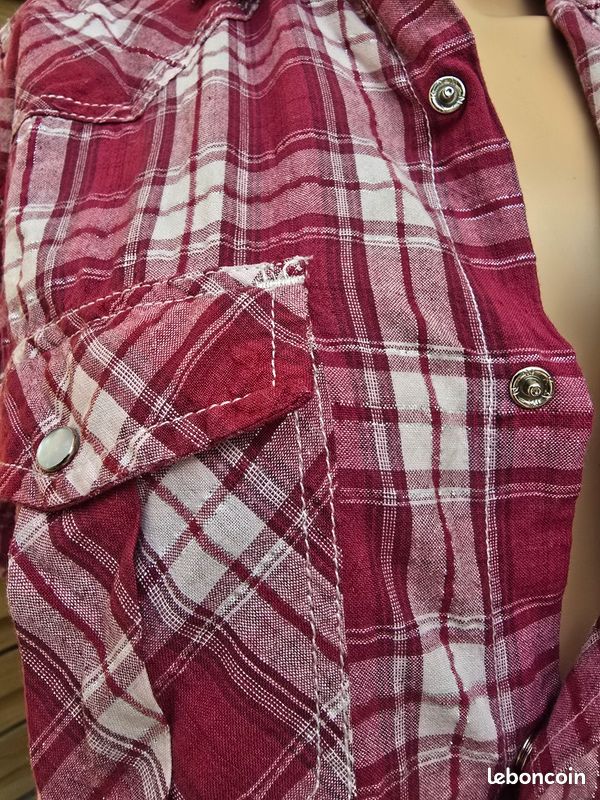 Chemise 🍒 y2k vintage années 2000🍒taille 38/40 (image 5)
