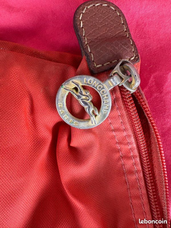 Sac longchamp en toile pliable vintage (image 4)
