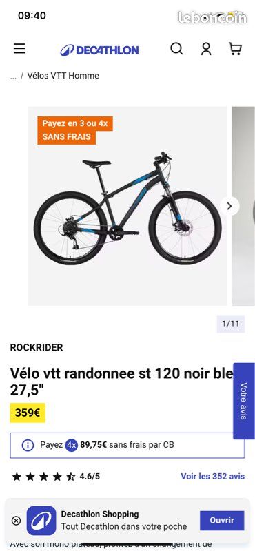 Vtt Rockrider St 120 Mtb 27 Decathlon Velo Decathlon 27 Pouces