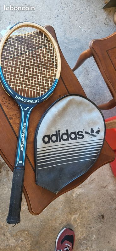 Raquette de tennis VINTAGE Snauwaert Aquamarine-série talent- rare pour collectionneurs ou déco- - France
