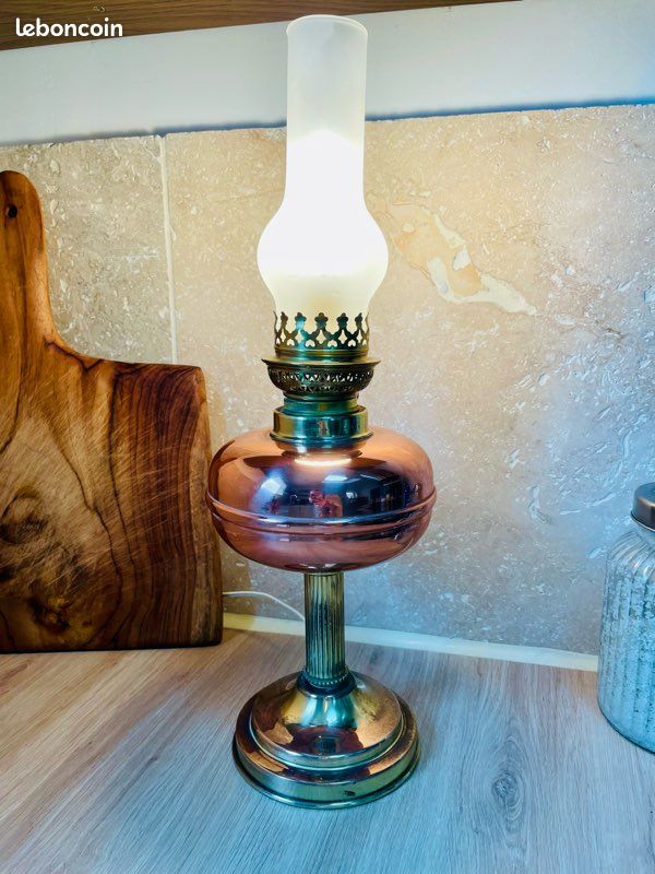GOMETY Lampe à Huile Vintage En Verre - Lampe à Pétrole Intérieur & Extérieur - Éclairage D'Urgence & Décoration Romantique