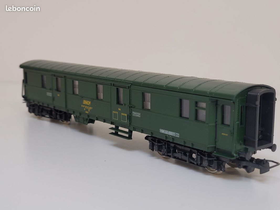 Train wagon N° 5123 Fourgon à bagages SNCF ex DRG Jouef Ho (image 9)