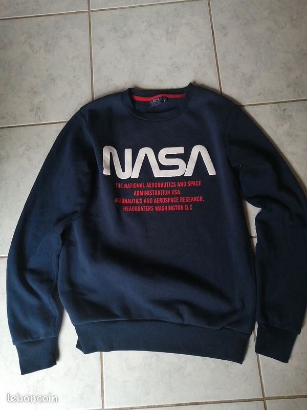 Sweat NASA bleu marine S (image 1)
