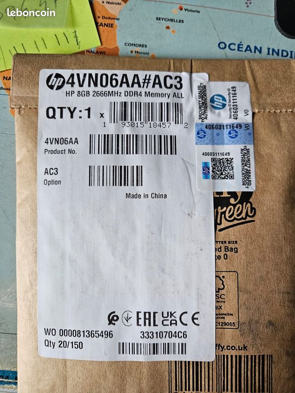 Memoire HP 8GB DDR4 2666 Mhz Accessoires informatique