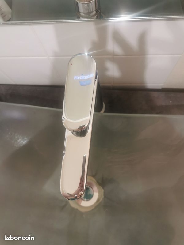 Vasque en verre sablé 40x50 (image 6)