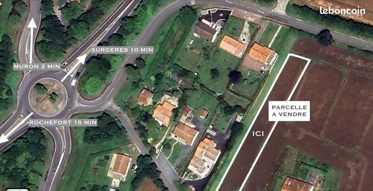 Terrain 2166 m² Muron