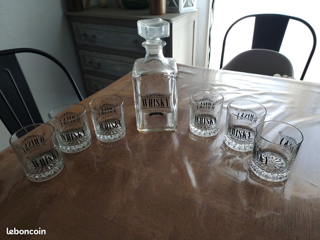 Carafe et verres à whisky (image 1)