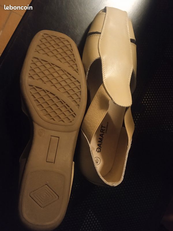 Mocassins dessus cuir Damart (image 3)