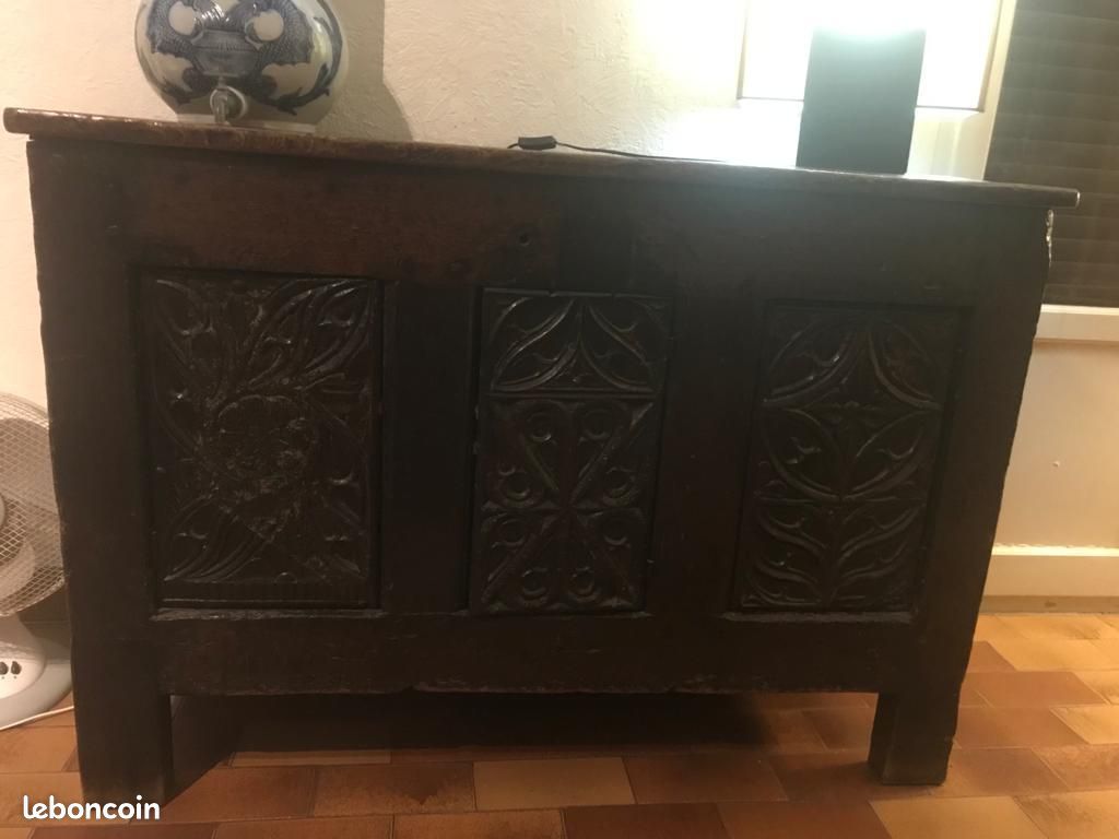 Coffre en bois Renaissance - Antiquité (image 2)