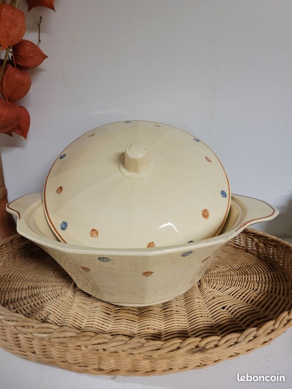 Soupière 🥗 Sarreguemines modèle 5035 vintage (image 1)