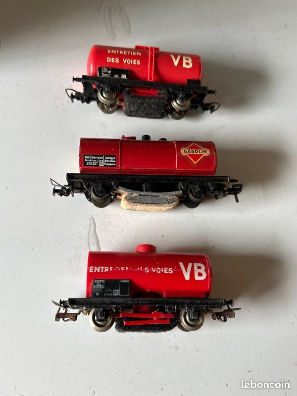 LOT WAGONS FLEISCHMANN lima piko liliput jouef.jouef.wagon.locomotive