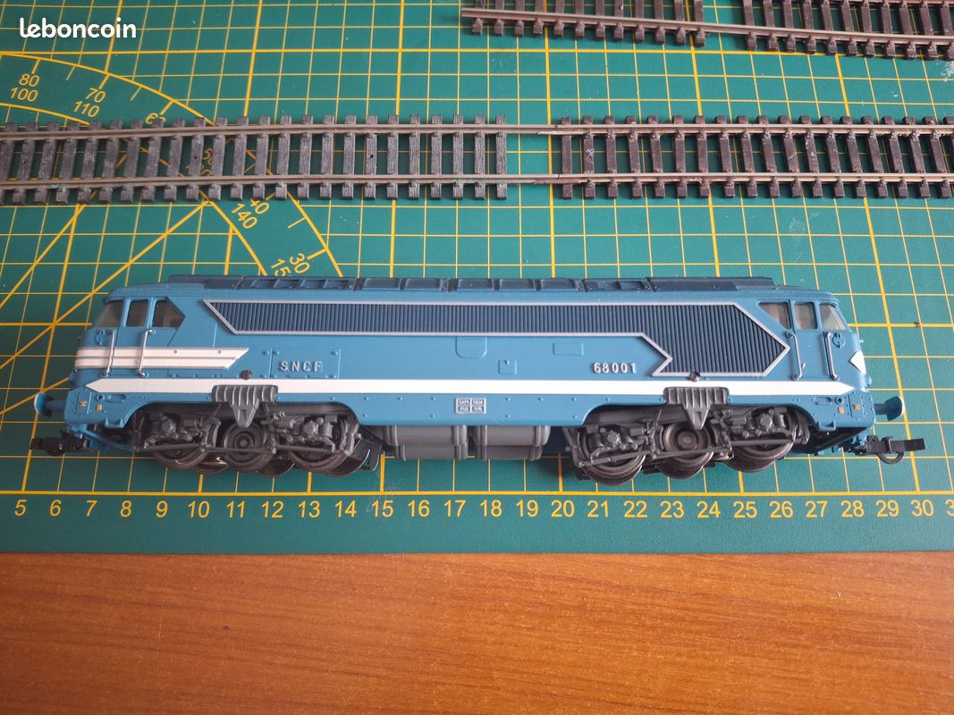 Locomotive Diesel HO Fleischmann CC68001 – Bleue – Occasion Fonctionne – Sans Boîte