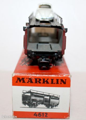 Wagon MARKLIN HO 4612 - Porte-auto DB 869 160 - Métal - Modélisme Ferroviaire - Occasion