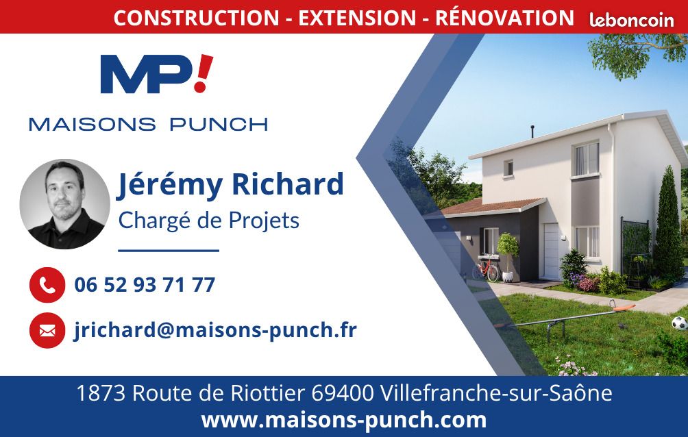 Maison 4 pièces 94 m² · à Villefranche-sur-Saône · 94 m² · 349 000 €