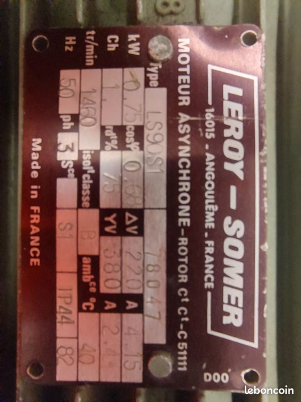 Moteur Leroy-Somer (image 3)