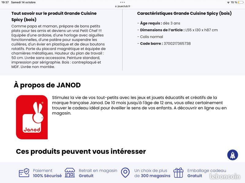 Grande Cuisine en bois Janod (image 10)