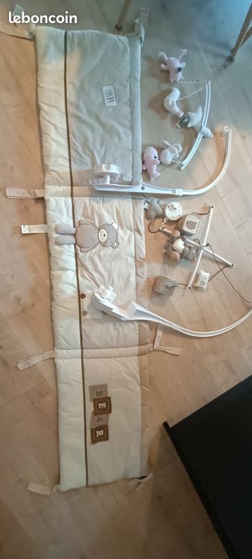 Ensemble mobile et tour de lit ourson trop mignon (image 2)