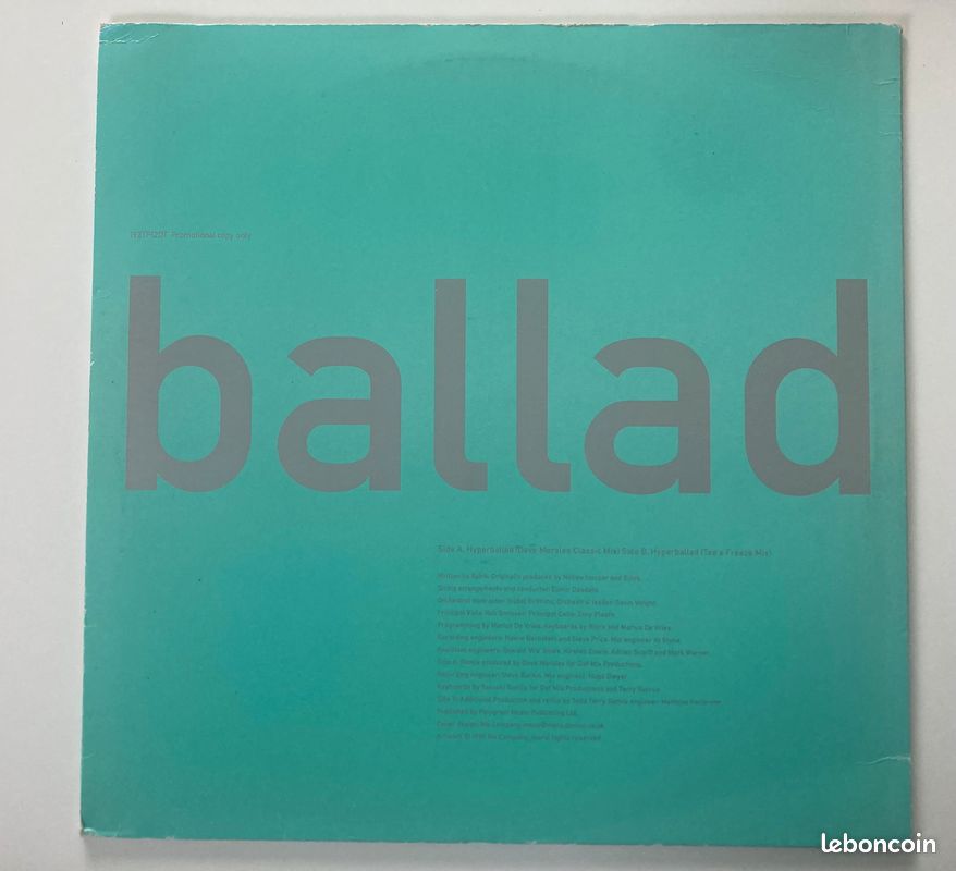 Björk Hyper ballad remix vinyle (image 4)