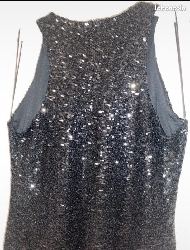 Robe à sequins paillettes boule à facettes Primark noire