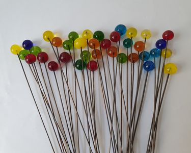 100 Bâtons De Perles Sur Tiges – Blanc, Argent, Or, Pour DIY Mariage, Décorations Festives