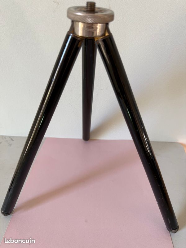 Trépied Appareil Photo Vintage EDLA – Pliable Avec étui En Cuir – Hauteur 123 Cm