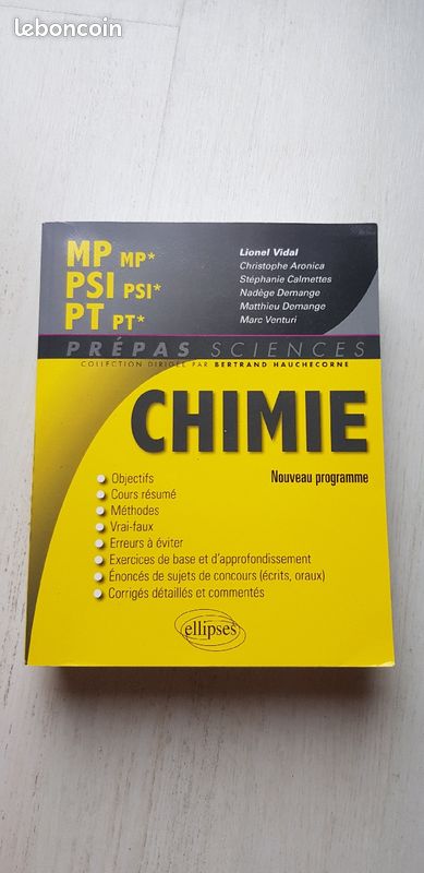 Manuel Chimie PREPA SCIENTIFIQUE (image 1)
