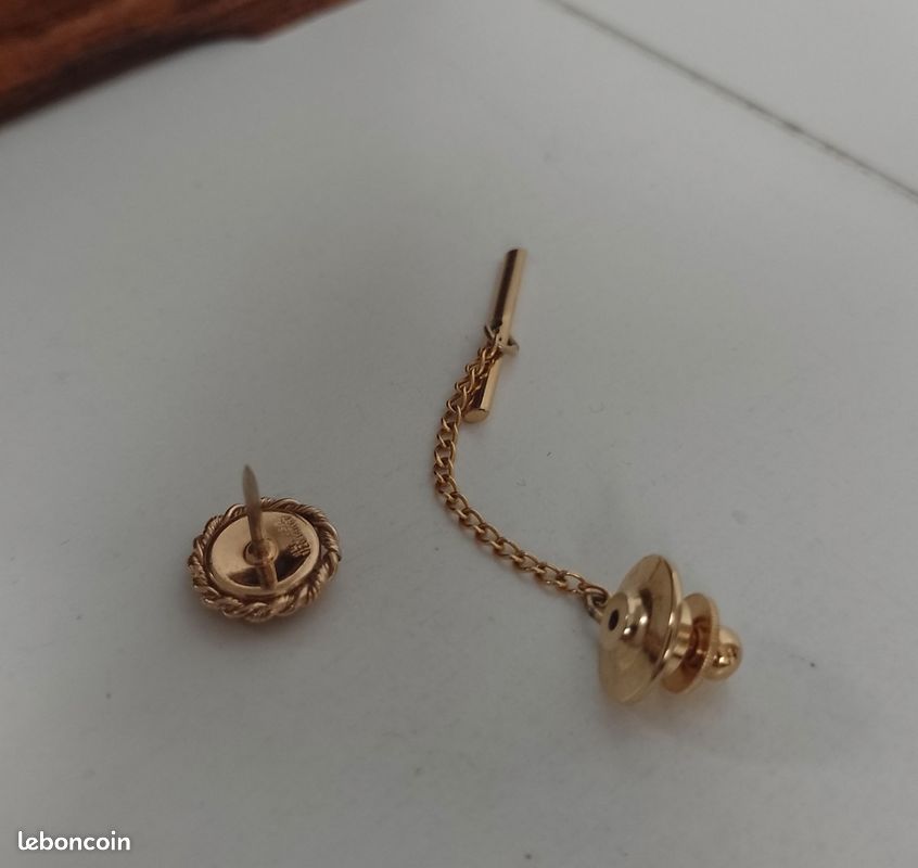 Broche plaqué or 14k avec le pierre agate (image 4)
