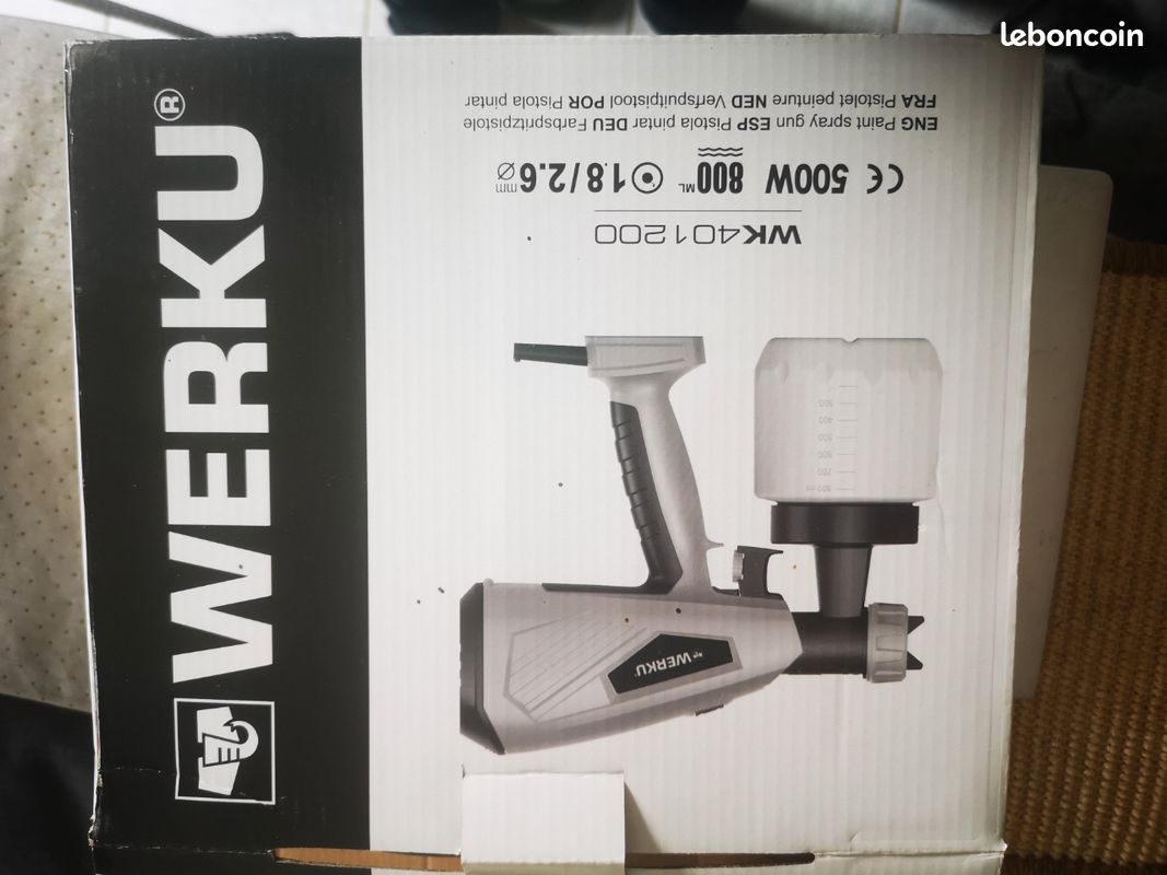 Pistolet à peinture werku 500w neuf (image 1)