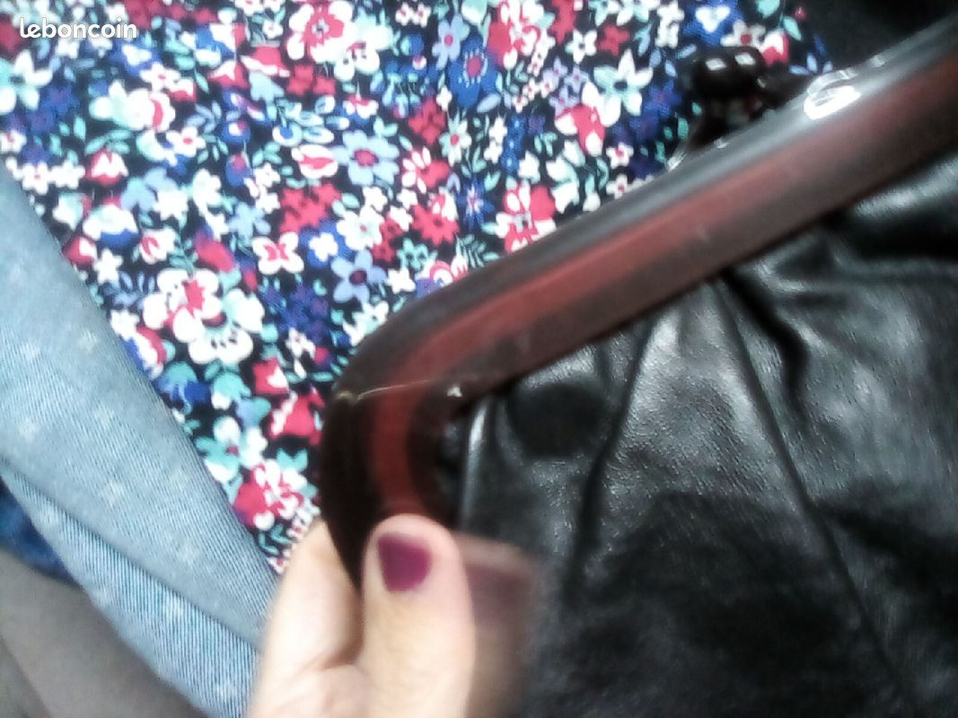 Pochette vintage noir (image 3)