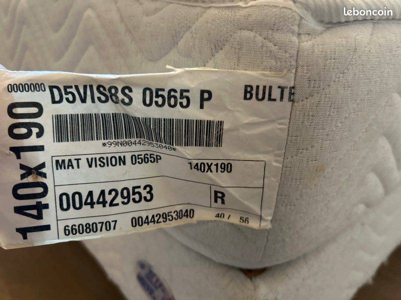 Ensemble lit + matelas bultex 140x190 (image 3)