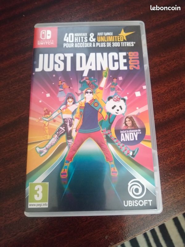 Pochette jeu switch Just Dance 2018 (sans le jeu) (image 1)