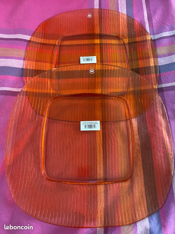 Lot de 2 plats de service (image 1)