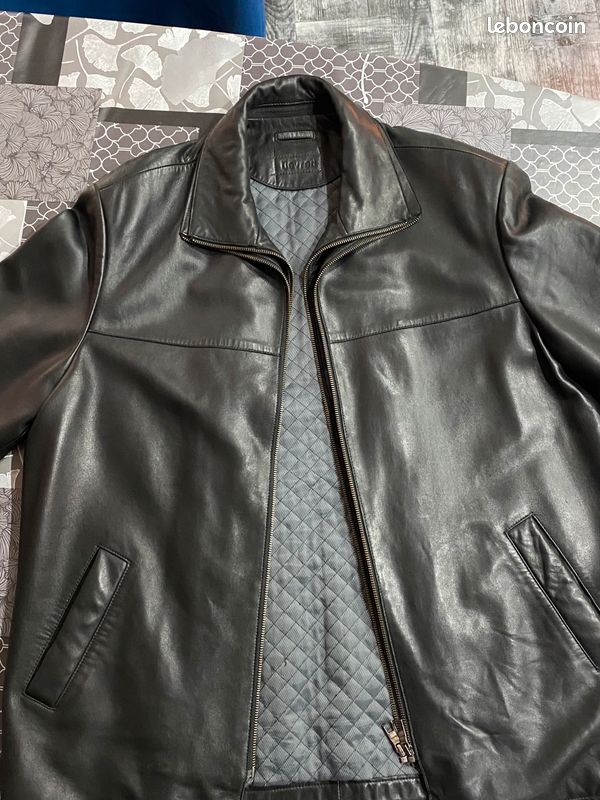 Veste cuir homme taille XL 52 Vêtements